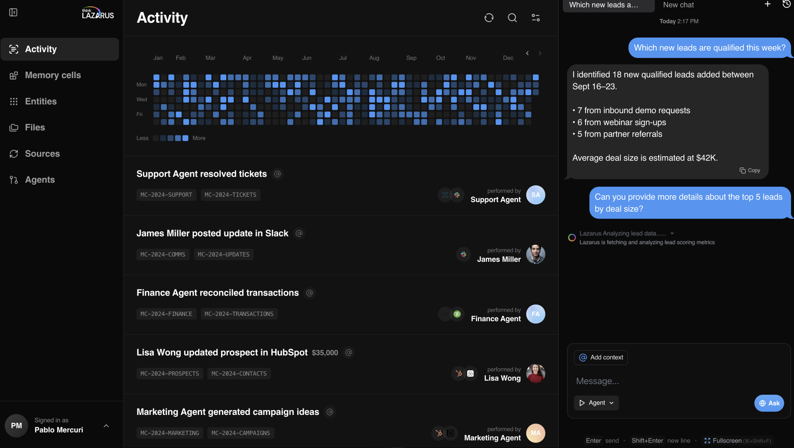 Lazarus Agent Builder System